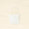 Goyard White Goyardine Mini Anjou Reversible Bag