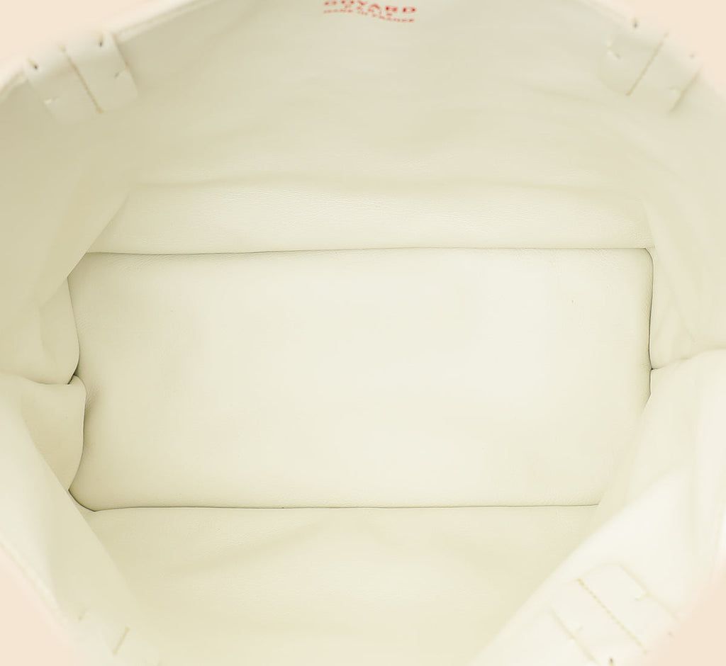 Goyard White Goyardine Mini Anjou Reversible Bag