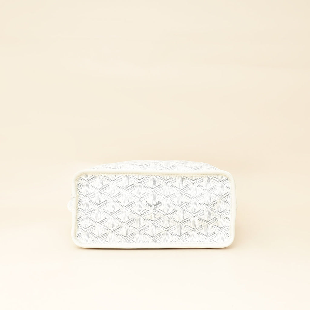 Goyard White Goyardine Mini Anjou Reversible Bag
