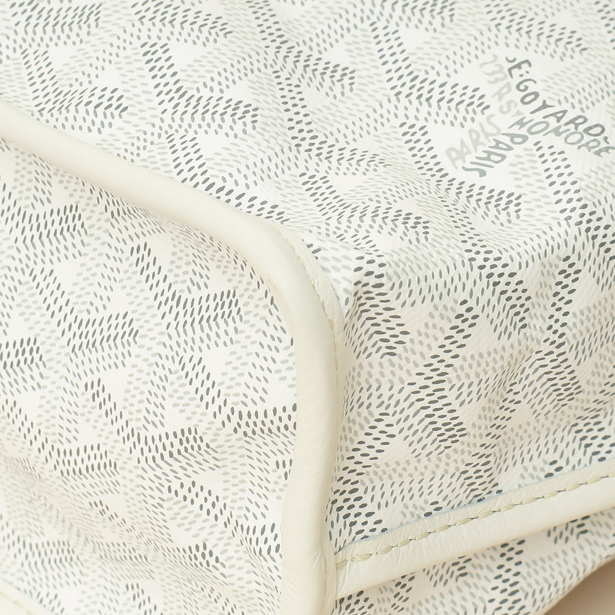Goyard White Goyardine Mini Anjou Reversible Bag