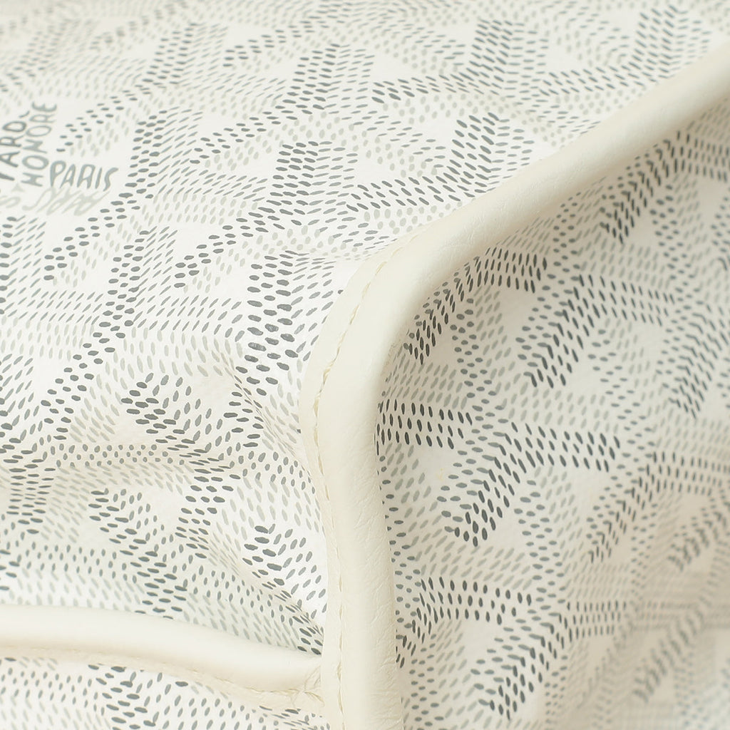 Goyard White Goyardine Mini Anjou Reversible Bag