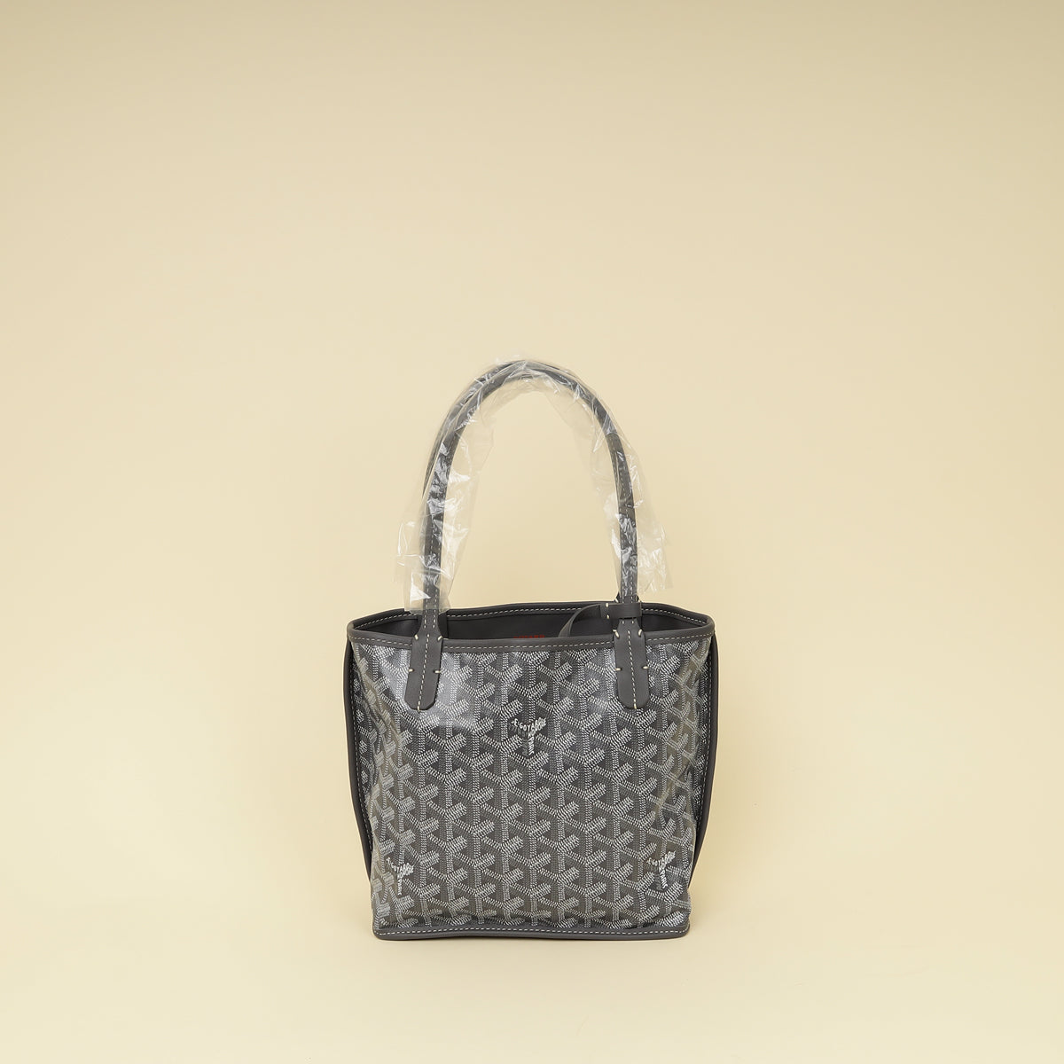 Goyard Gray Goyardine Reversible Anjou Mini Bag