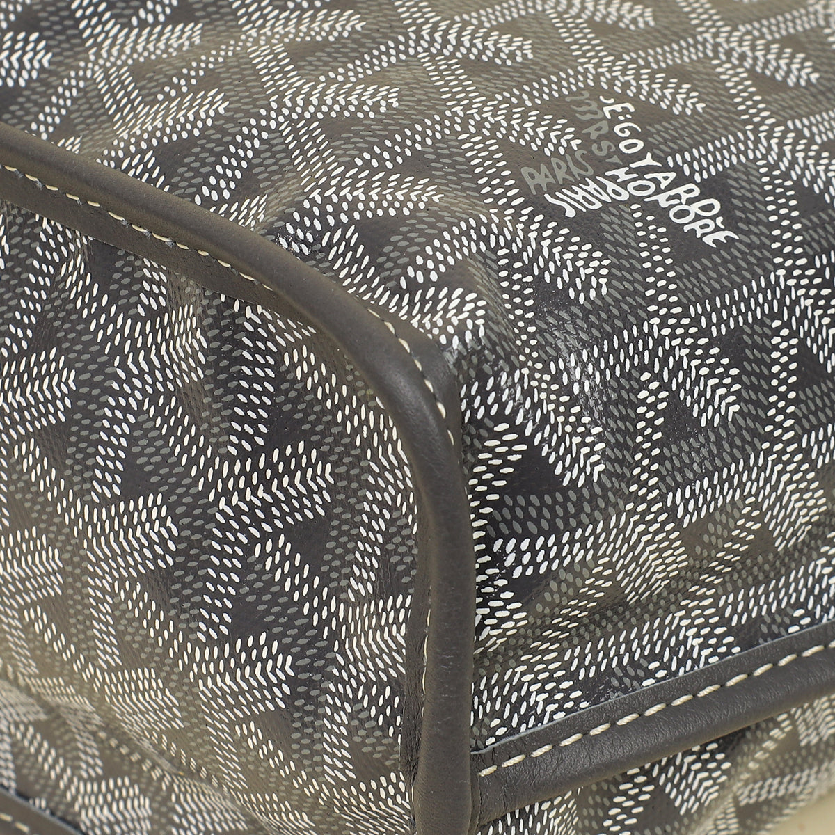 Goyard Gray Goyardine Reversible Anjou Mini Bag