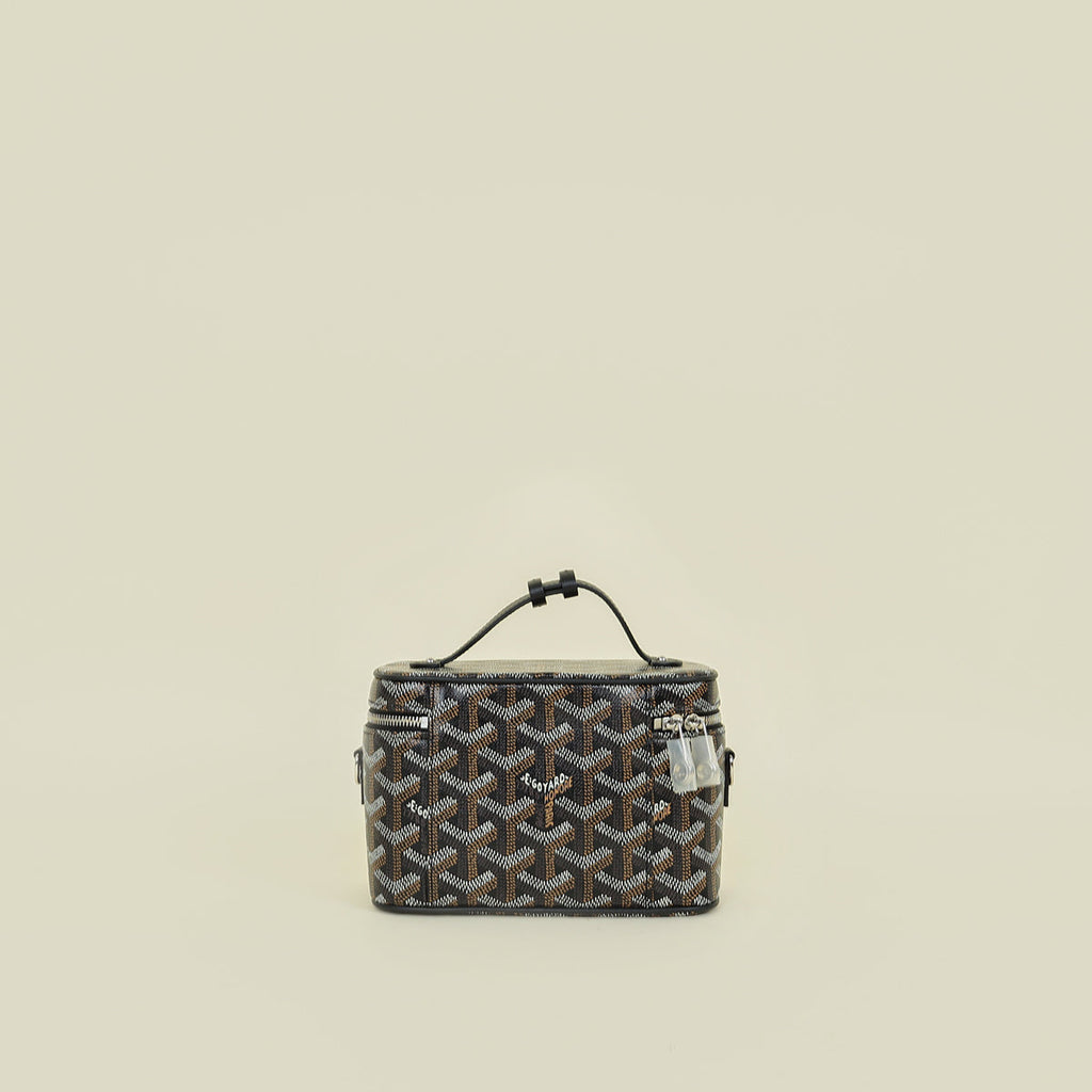 Goyard Black Goyardine Muse Mini Vanity Bag