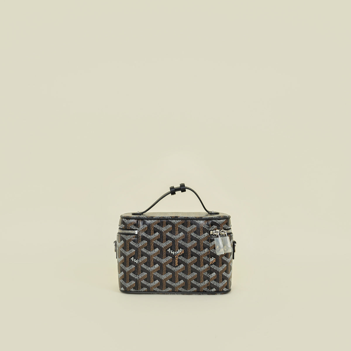 Goyard Black Goyardine Muse Mini Vanity Bag