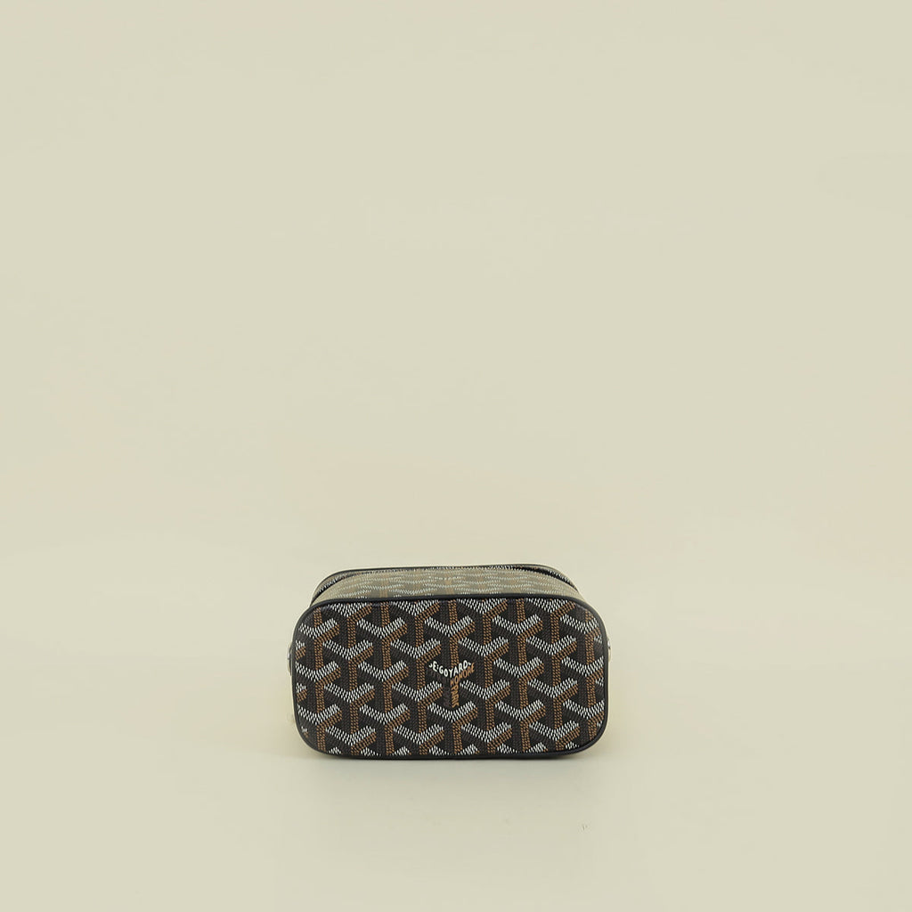 Goyard Black Goyardine Muse Mini Vanity Bag