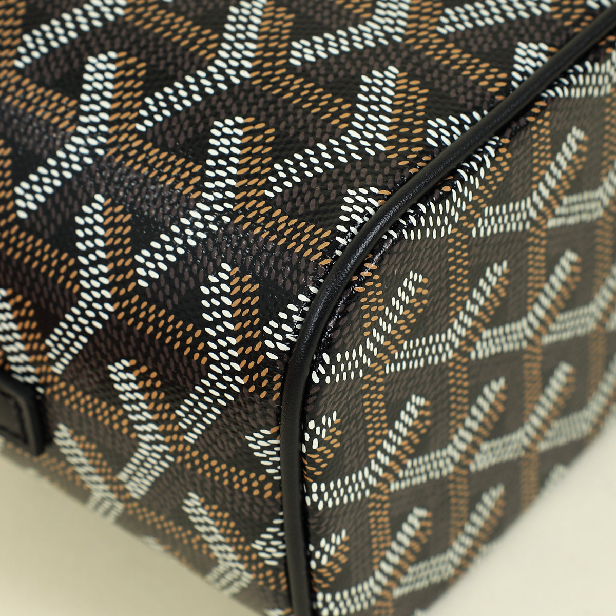 Goyard Black Goyardine Muse Mini Vanity Bag