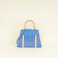 Goyard Blue Goyardine Saigon Structure PM Bag