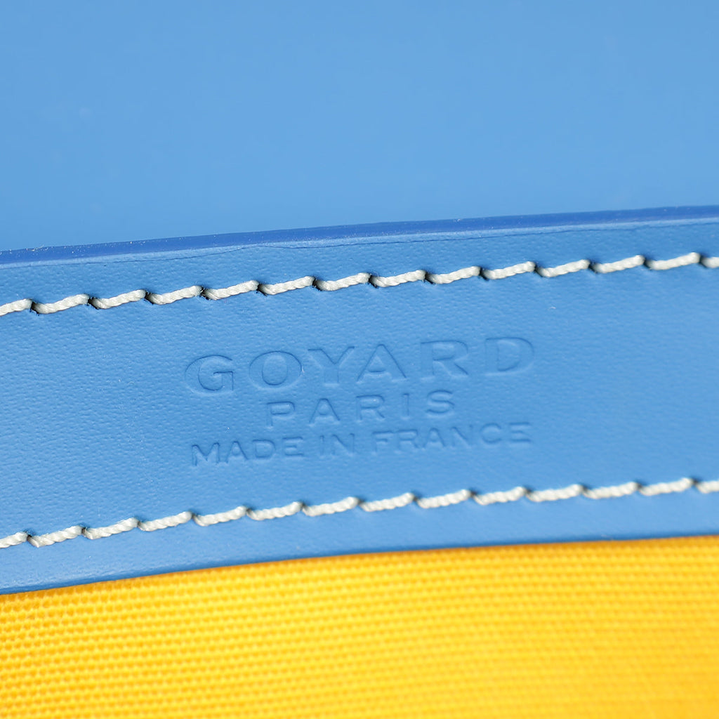 Goyard Blue Goyardine Saigon Structure PM Bag