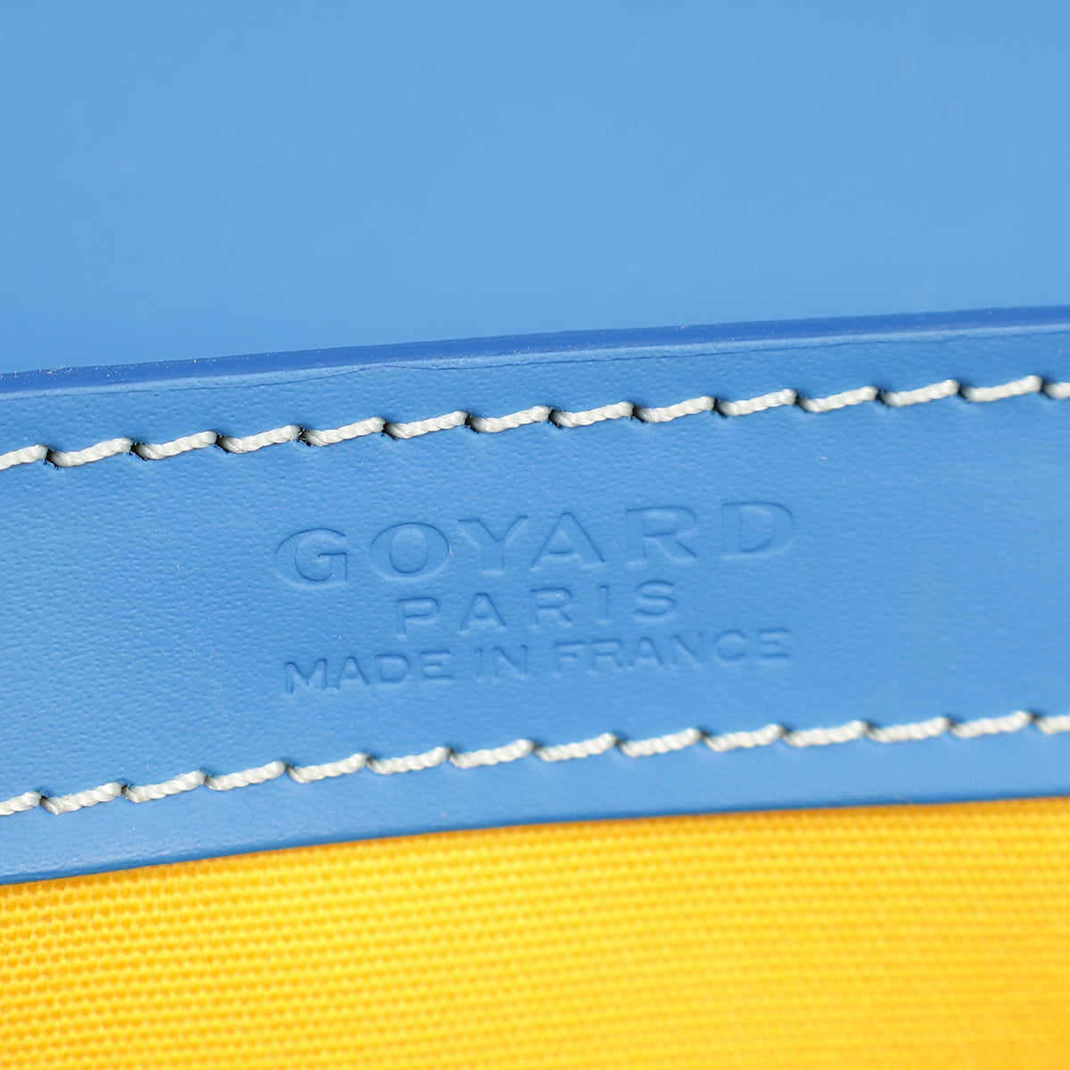 Goyard Blue Goyardine Saigon Structure PM Bag