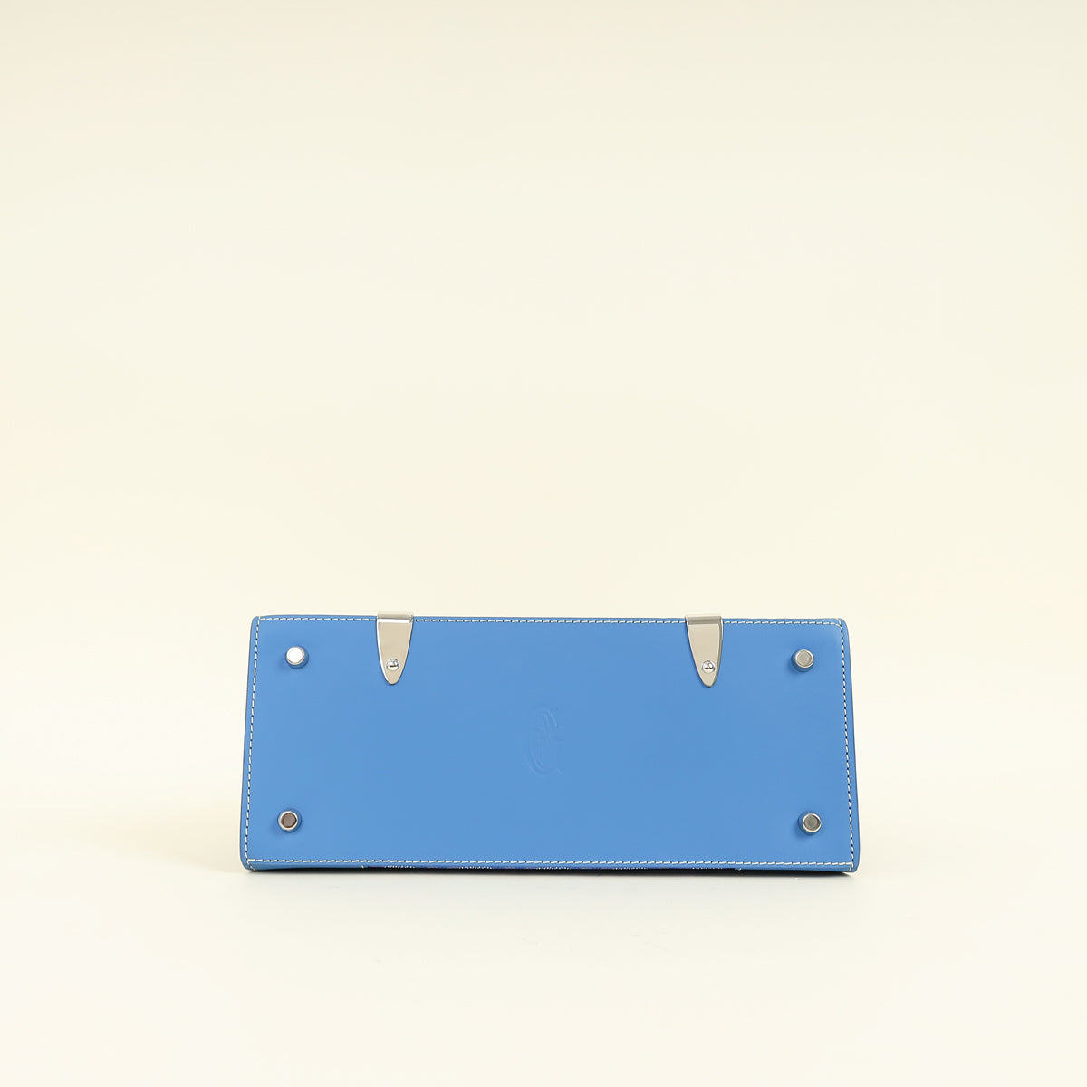 Goyard Blue Goyardine Saigon Structure PM Bag