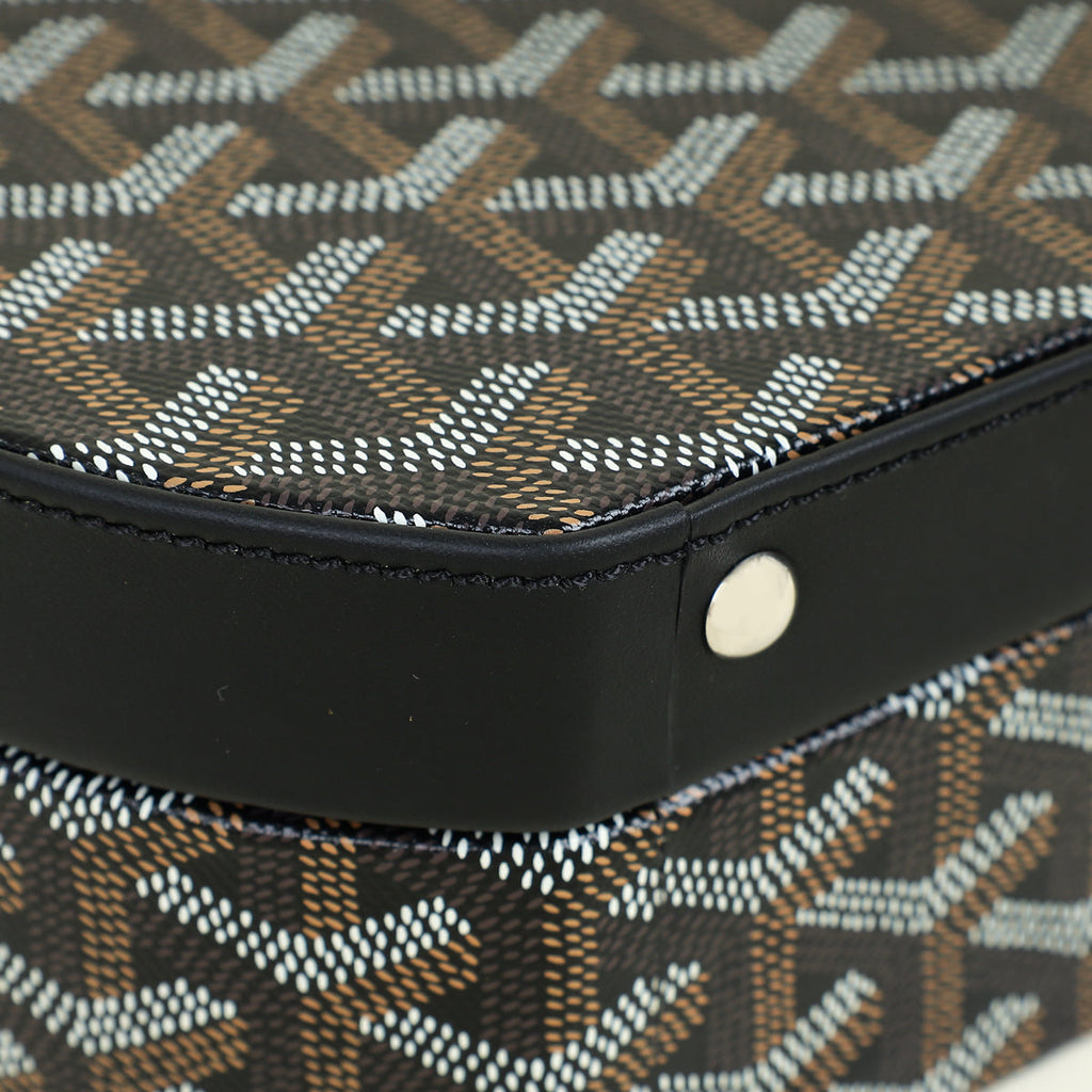 Goyard Black Goyardine The Alto Hatbox Trunk Bag