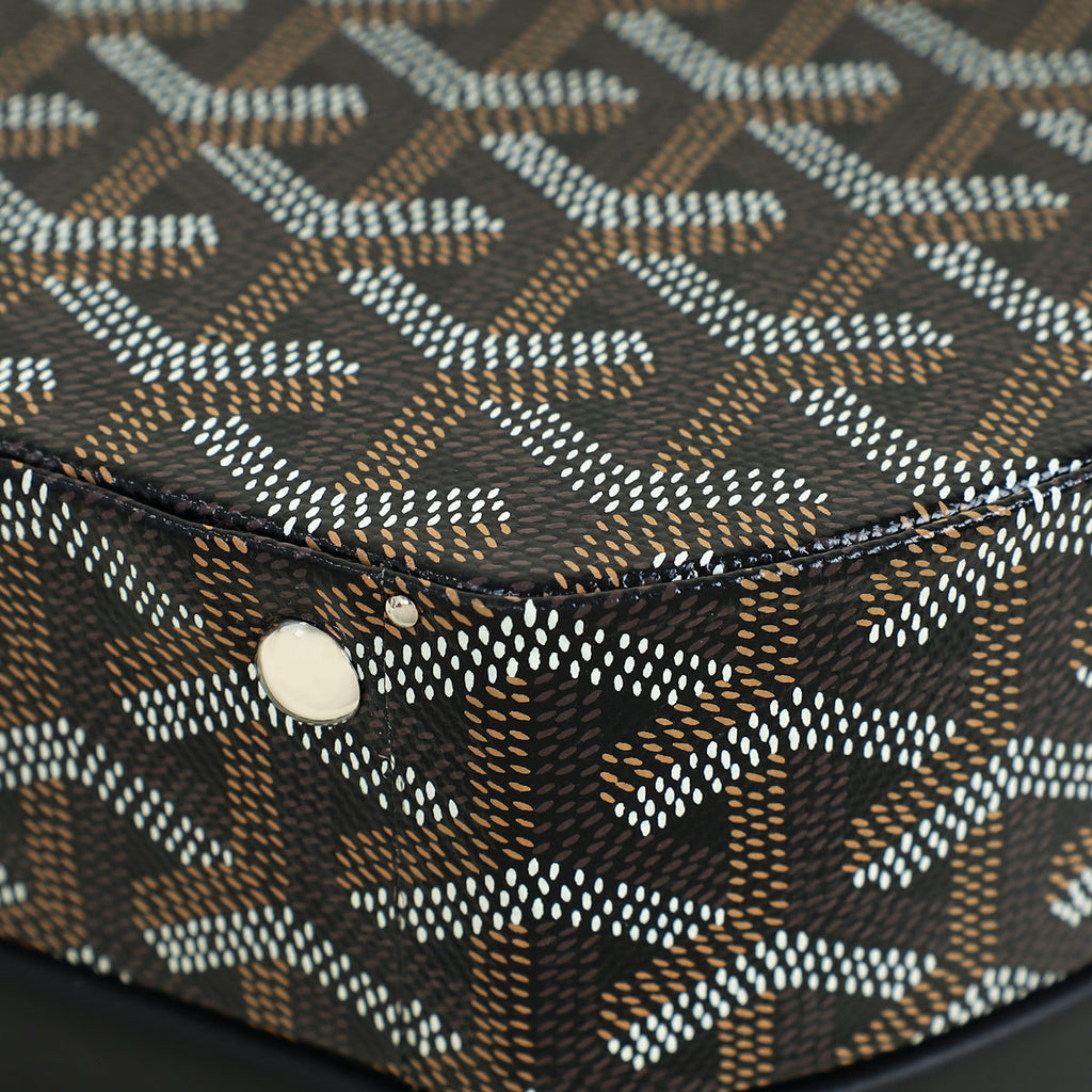 Goyard Black Goyardine The Alto Hatbox Trunk Bag
