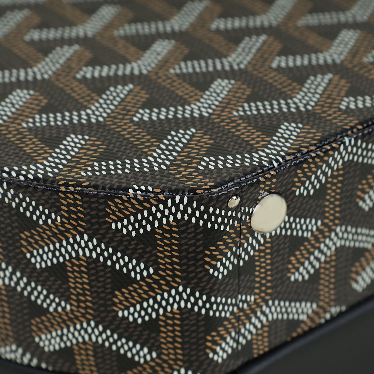 Goyard Black Goyardine The Alto Hatbox Trunk Bag