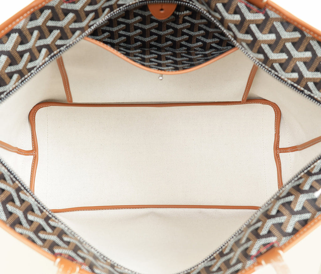 Goyard Bicolor Goyardine Artois MM Tote Bag