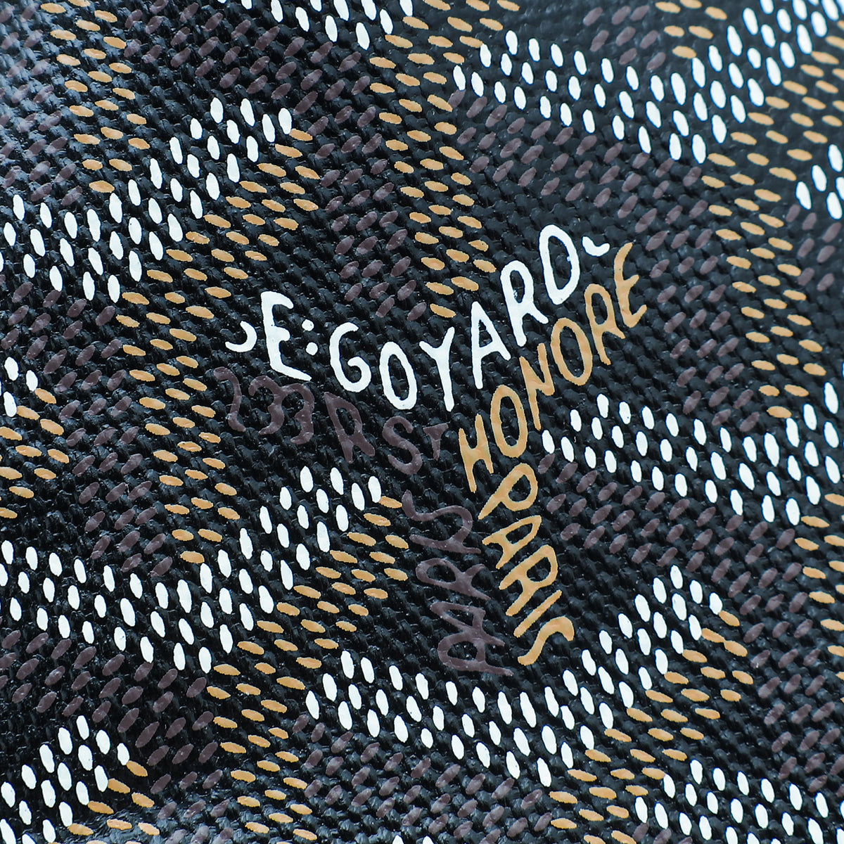 Goyard Black Goyardine Saint Louis PM Bag