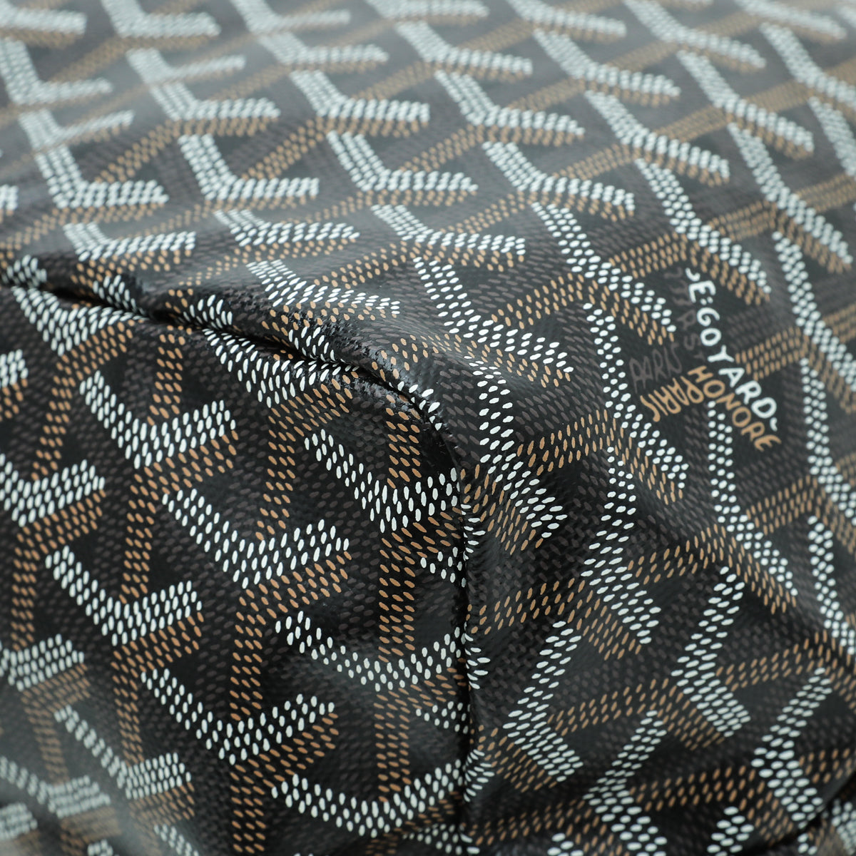 Goyard Black Goyardine Saint Louis PM Bag