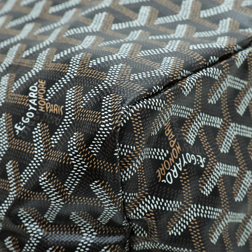 Goyard Black Goyardine Saint Louis PM Bag