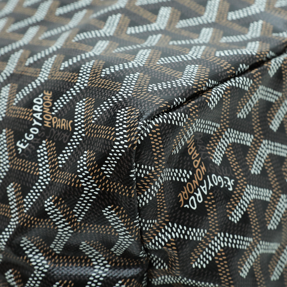 Goyard Black Goyardine Saint Louis PM Bag