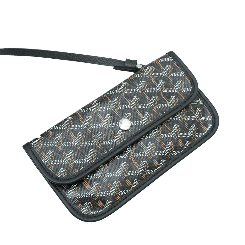 Goyard Black Goyardine Saint Louis PM Bag