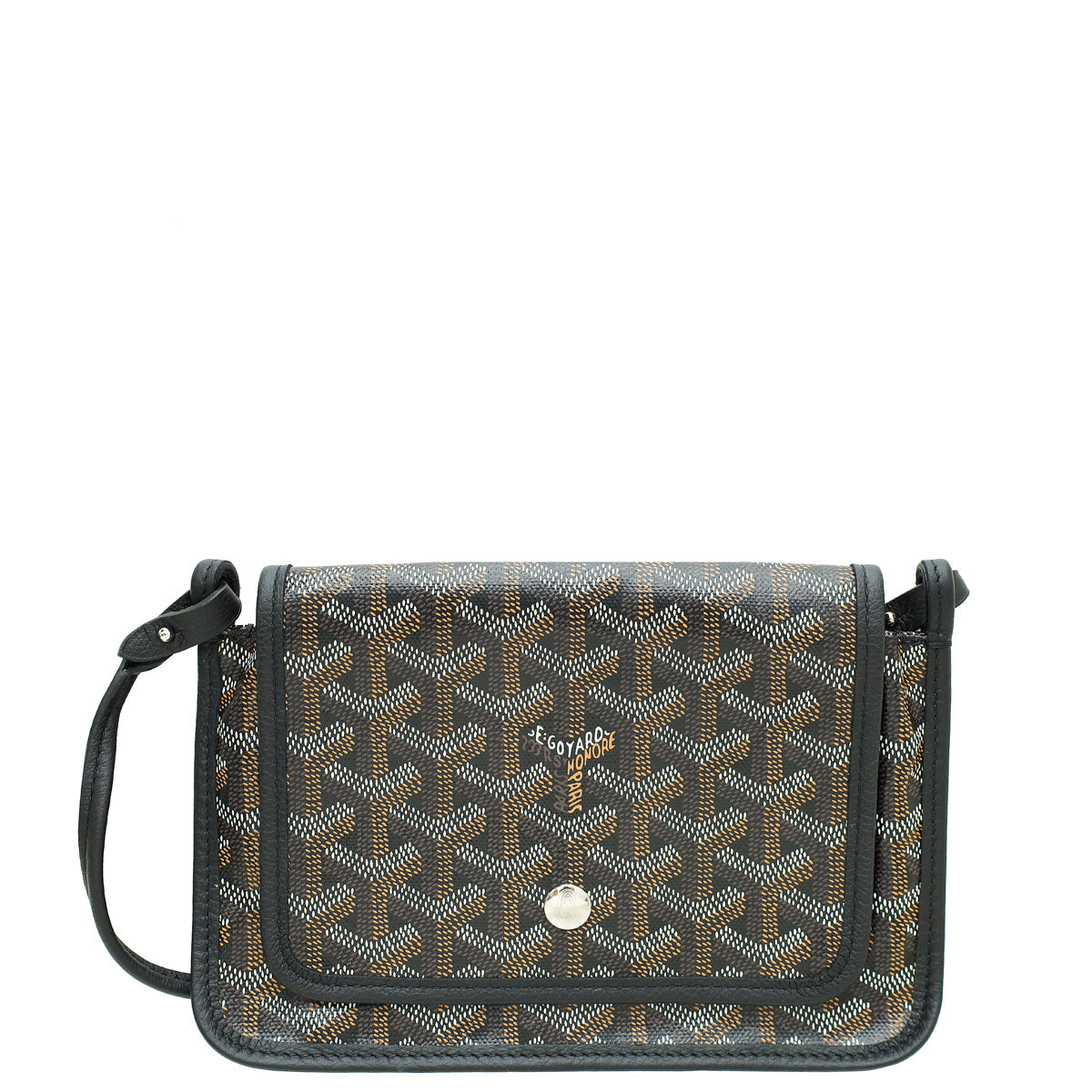 Goyard Black Goyardine Plumet Wallet Clutch Bag