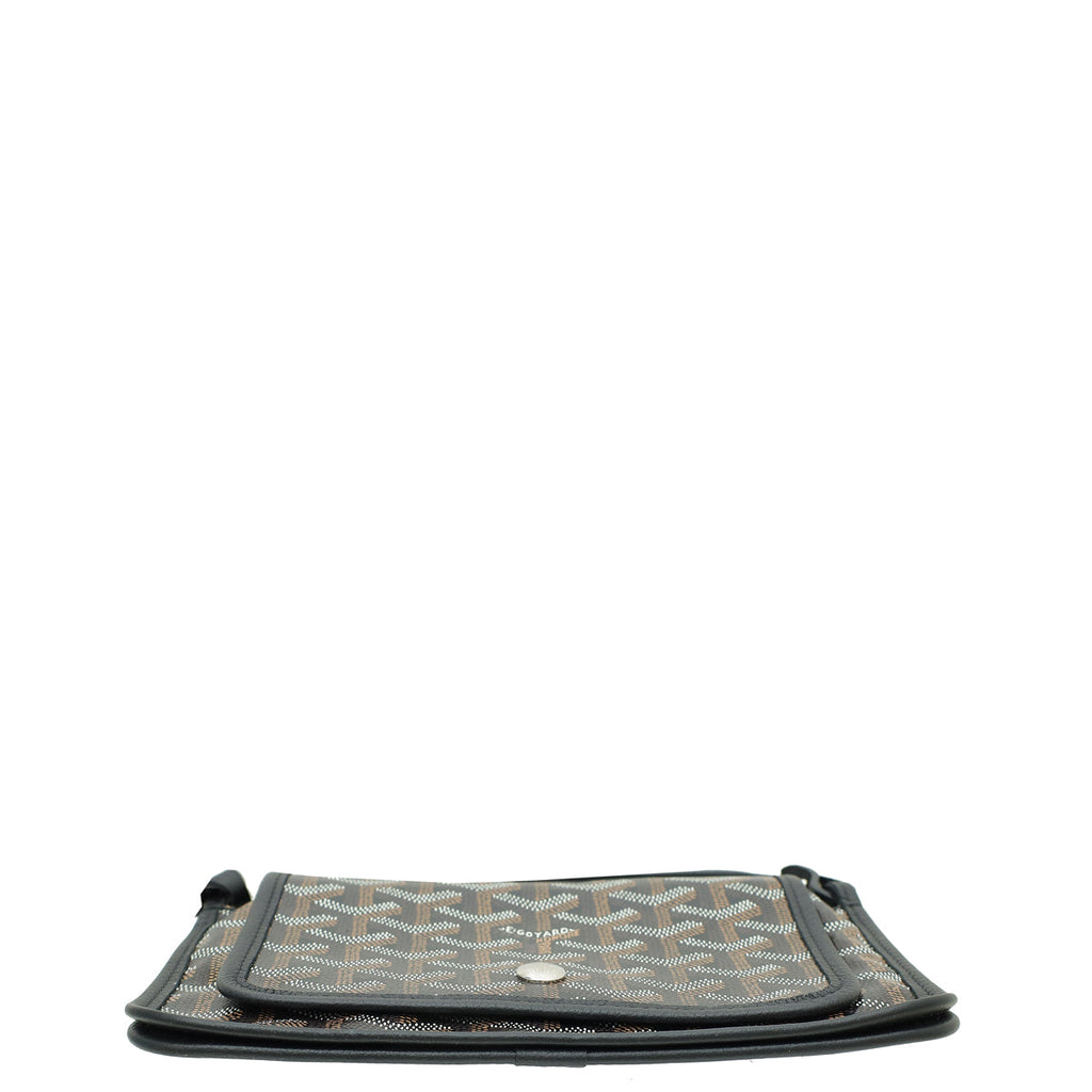 Goyard Black Goyardine Plumet Wallet Clutch Bag