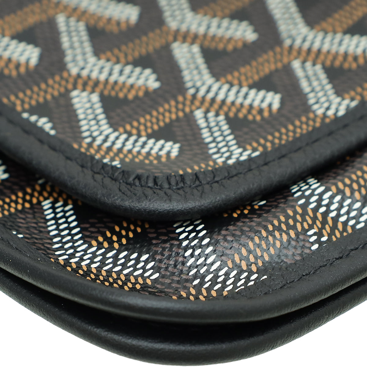 Goyard Black Goyardine Plumet Wallet Clutch Bag