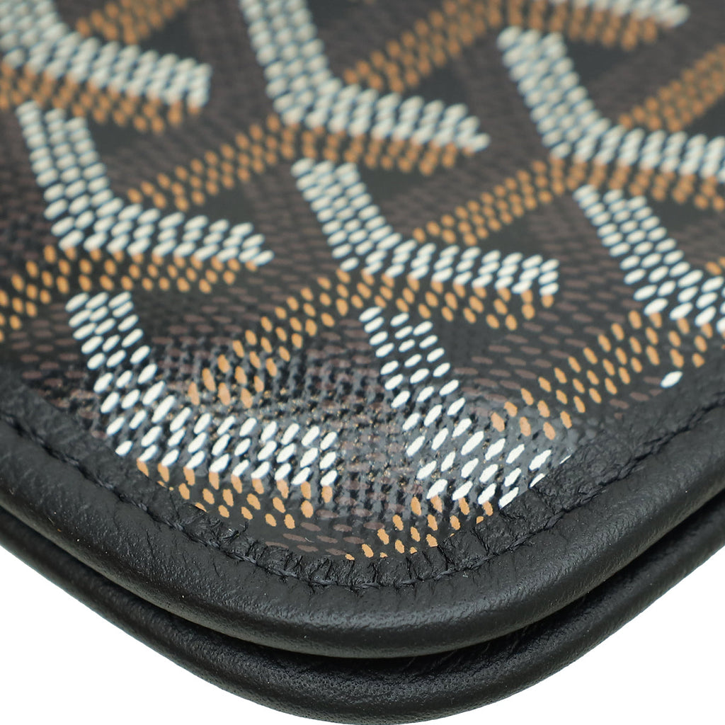 Goyard Black Goyardine Plumet Wallet Clutch Bag