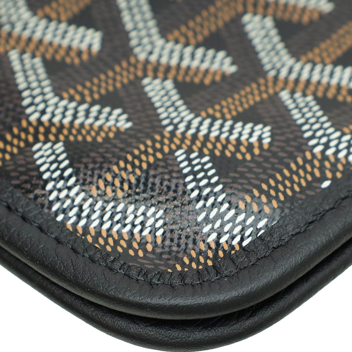 Goyard Black Goyardine Plumet Wallet Clutch Bag