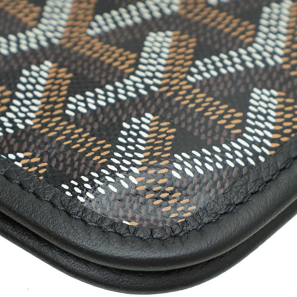 Goyard Black Goyardine Plumet Wallet Clutch Bag