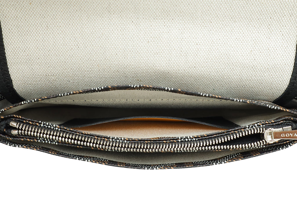 Goyard Black Goyardine Plumet Wallet Clutch Bag
