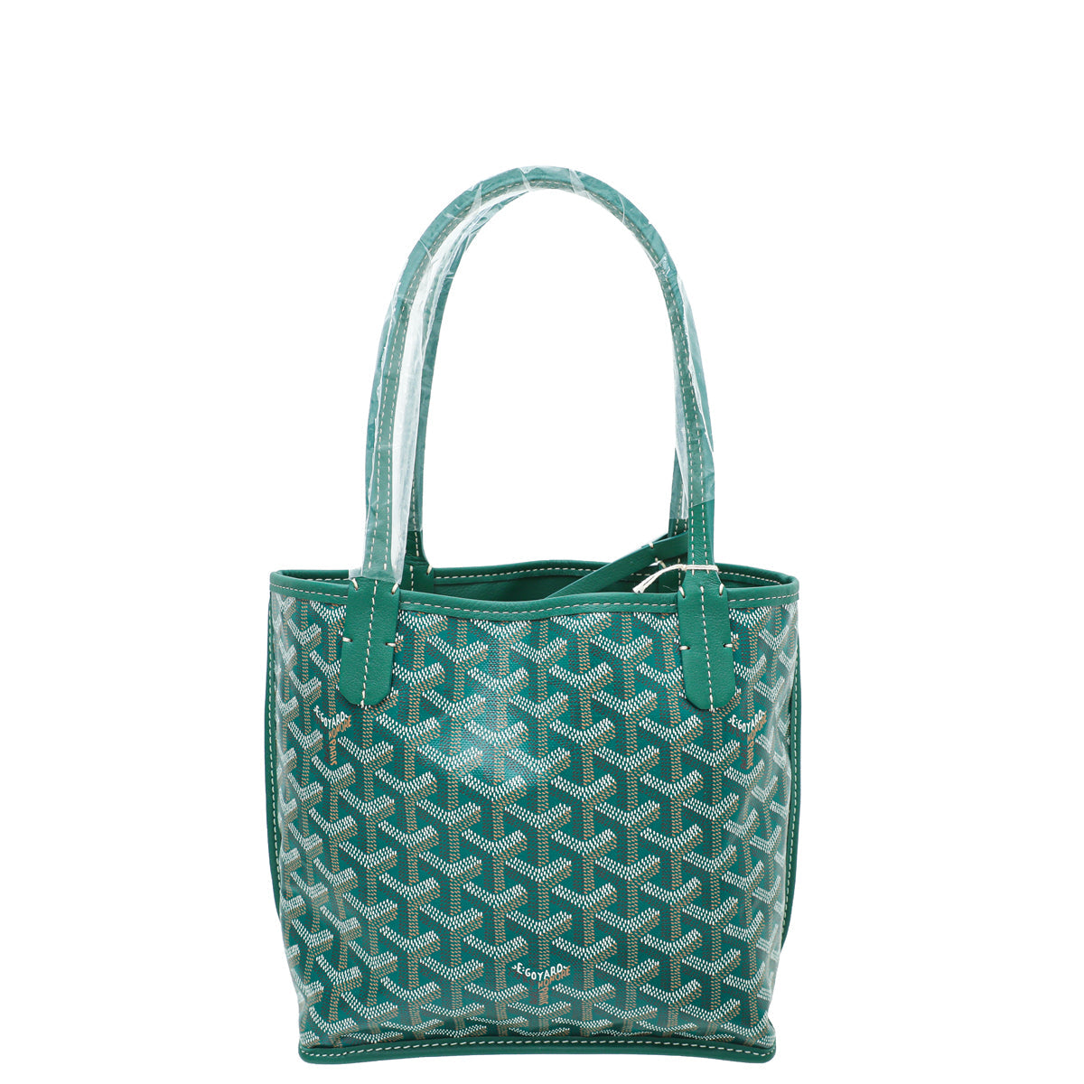 Goyard Green Goyardine Anjou Mini Bag