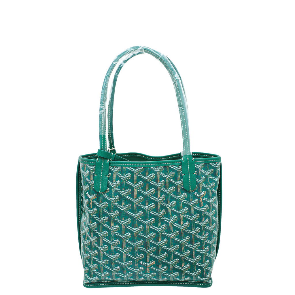 Goyard Green Goyardine Anjou Mini Bag