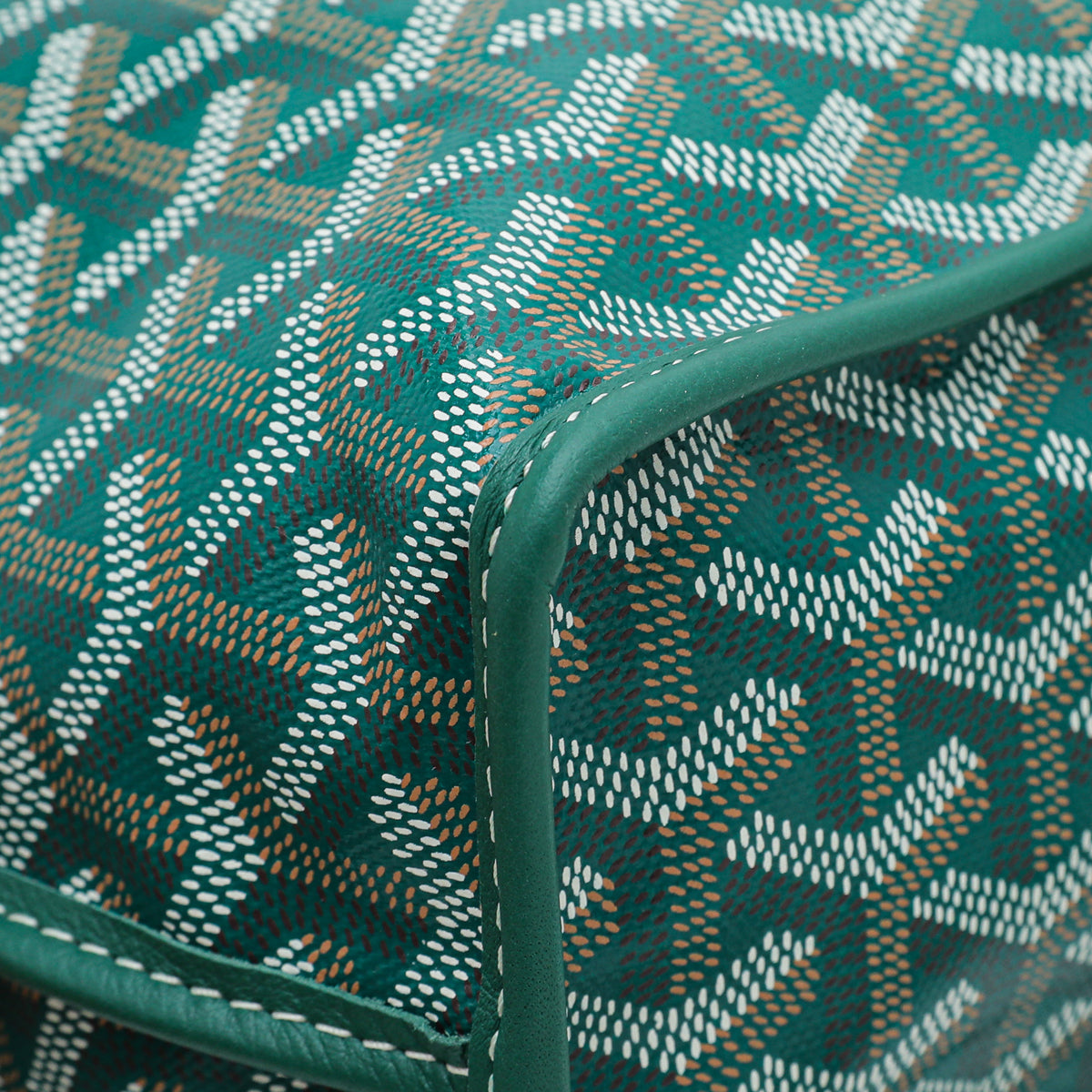 Goyard Green Goyardine Anjou Mini Bag