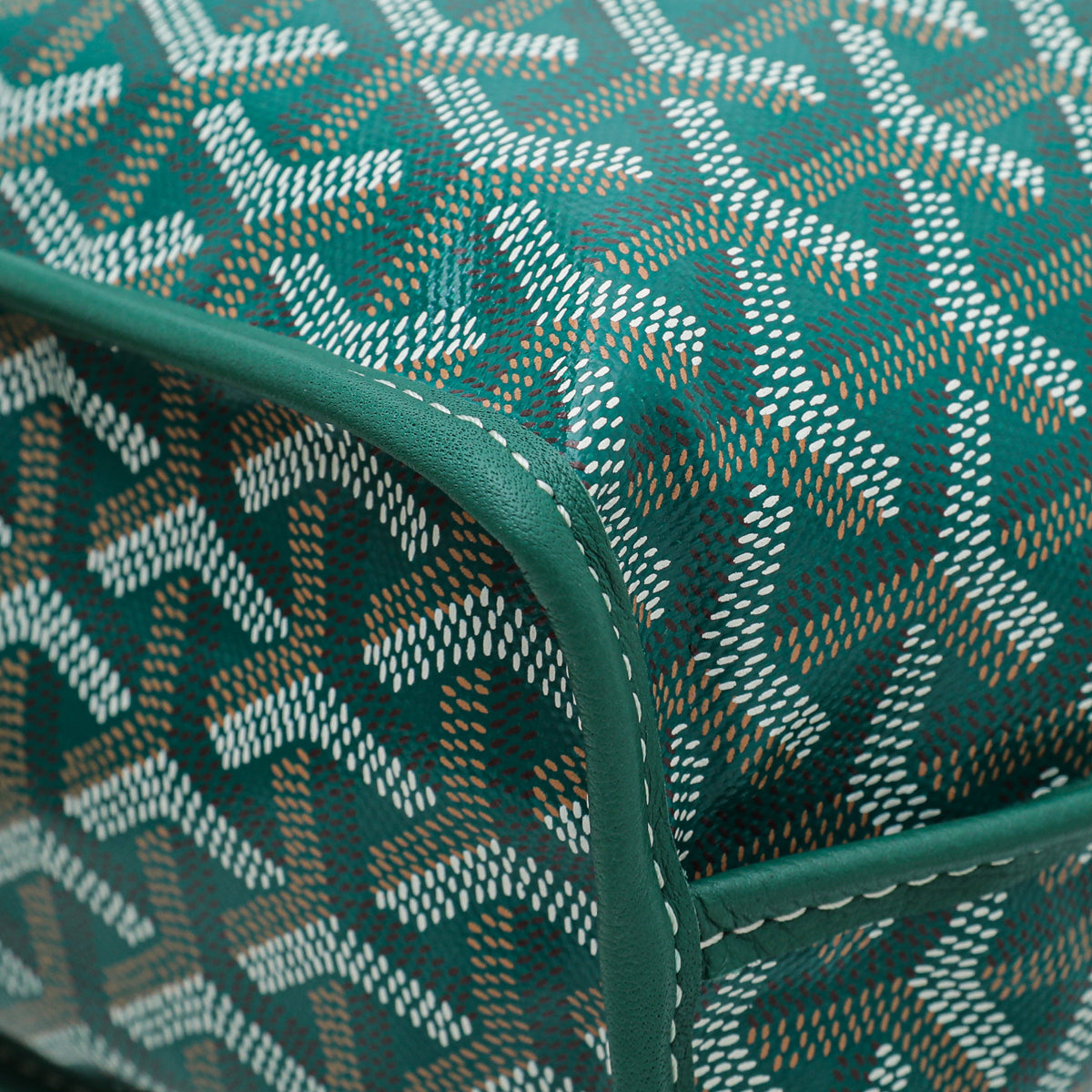 Goyard Green Goyardine Anjou Mini Bag