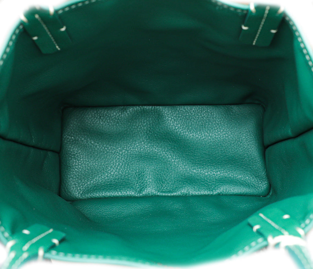 Goyard Green Goyardine Anjou Mini Bag