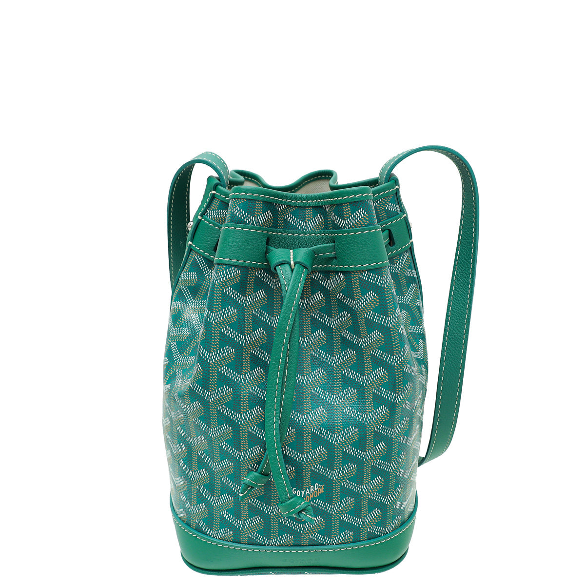 Goyard Green Goyardine Petit Flot Bucket PM Bag