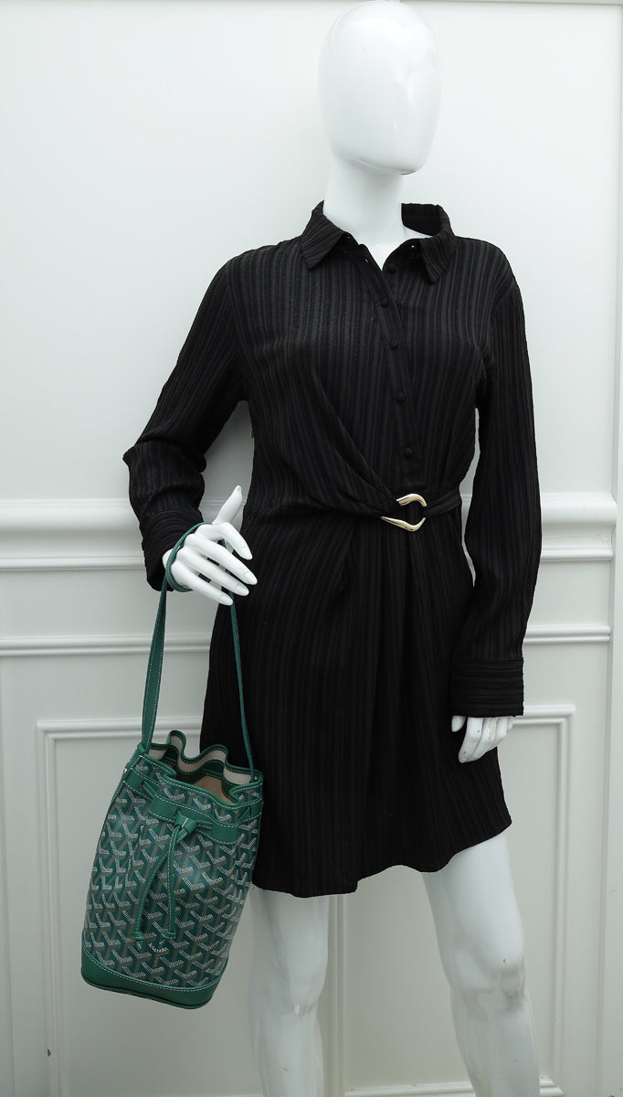 Goyard Green Goyardine Petit Flot Bucket PM Bag