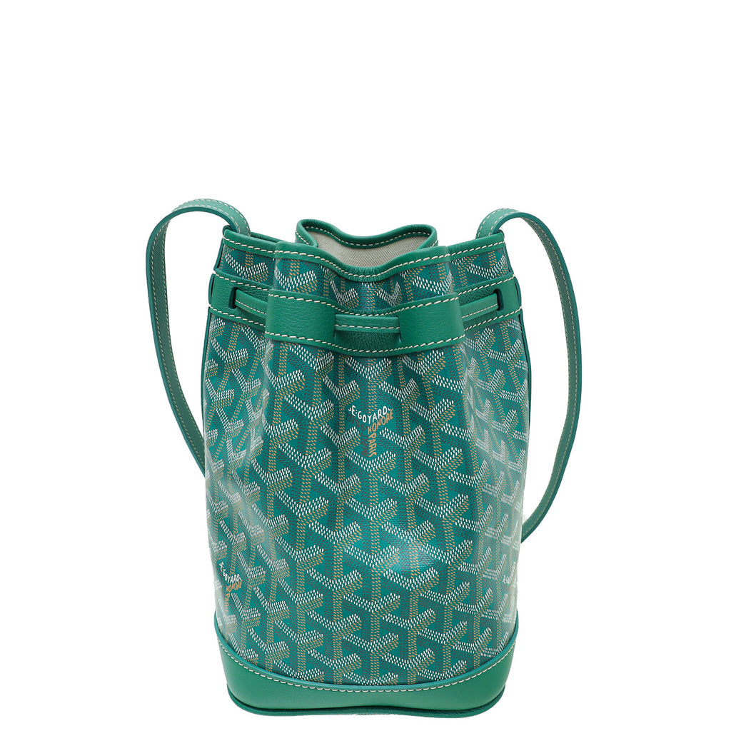 Goyard Green Goyardine Petit Flot Bucket PM Bag