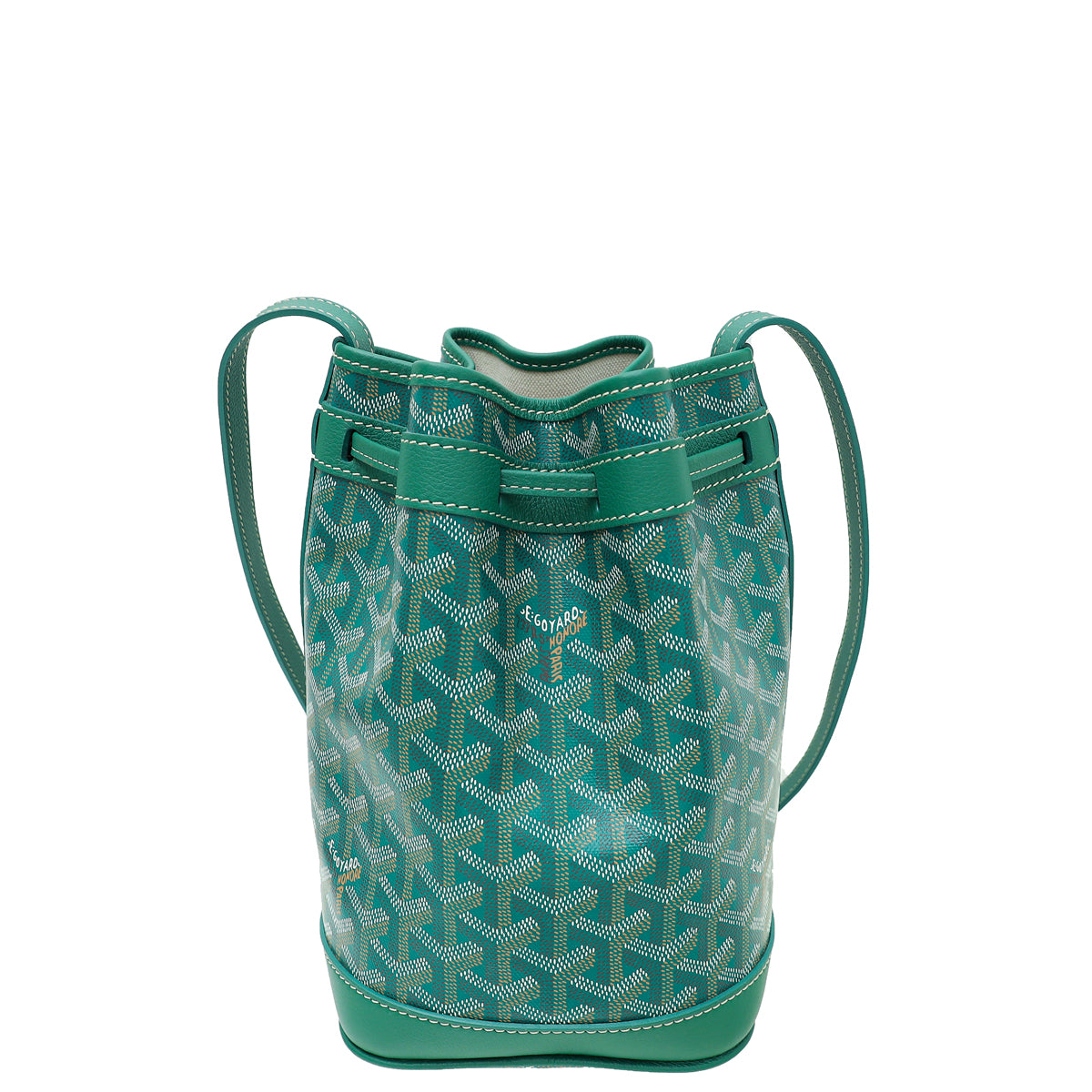 Goyard Green Goyardine Petit Flot Bucket PM Bag