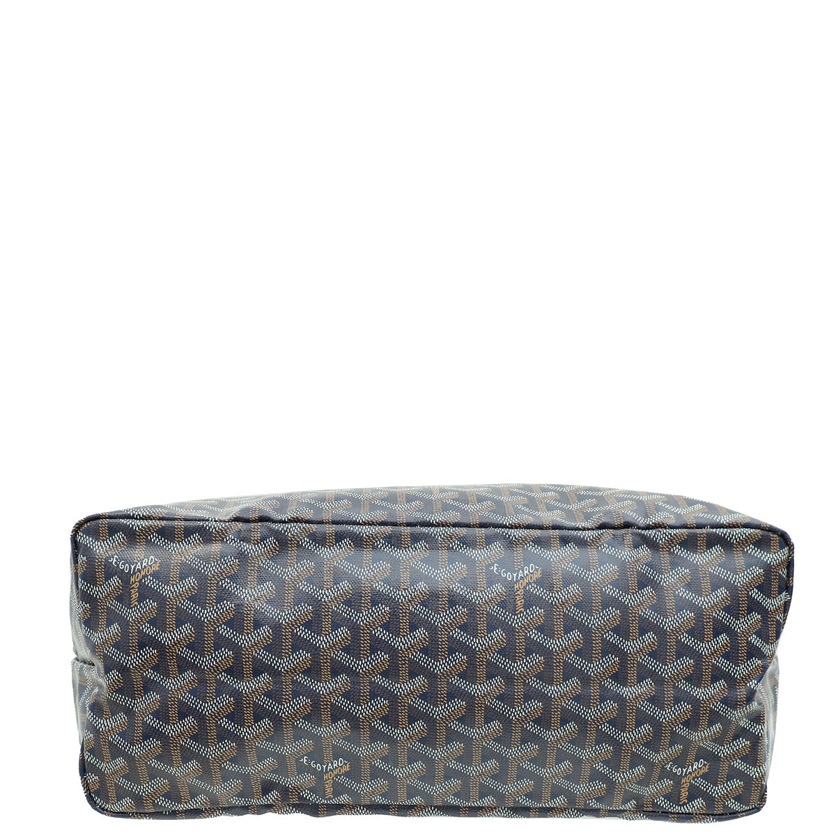 Goyard Navy Blue Goyardine Saint Louis PM Bag