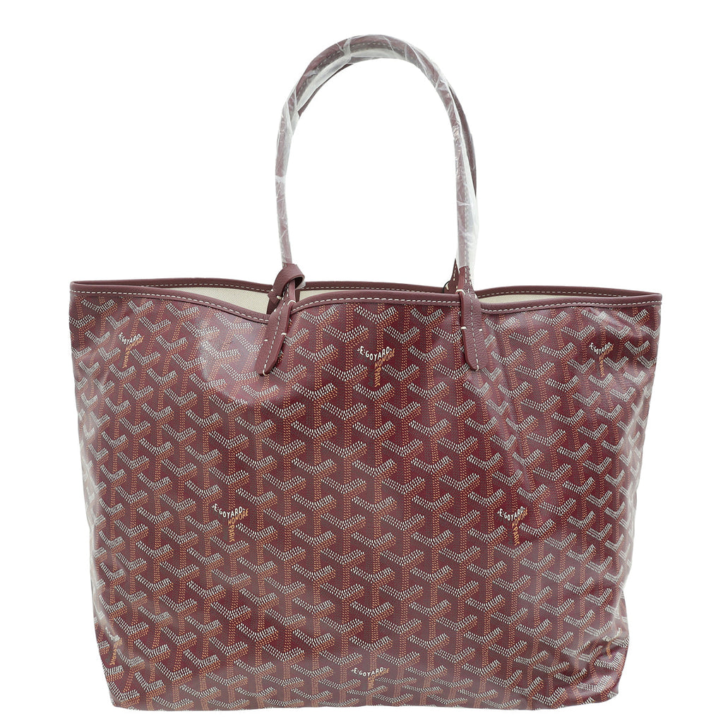 Goyard Burgundy Goyardine Saint Louis PM Bag