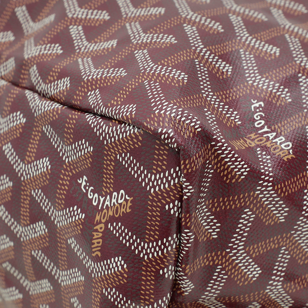 Goyard Burgundy Goyardine Saint Louis PM Bag