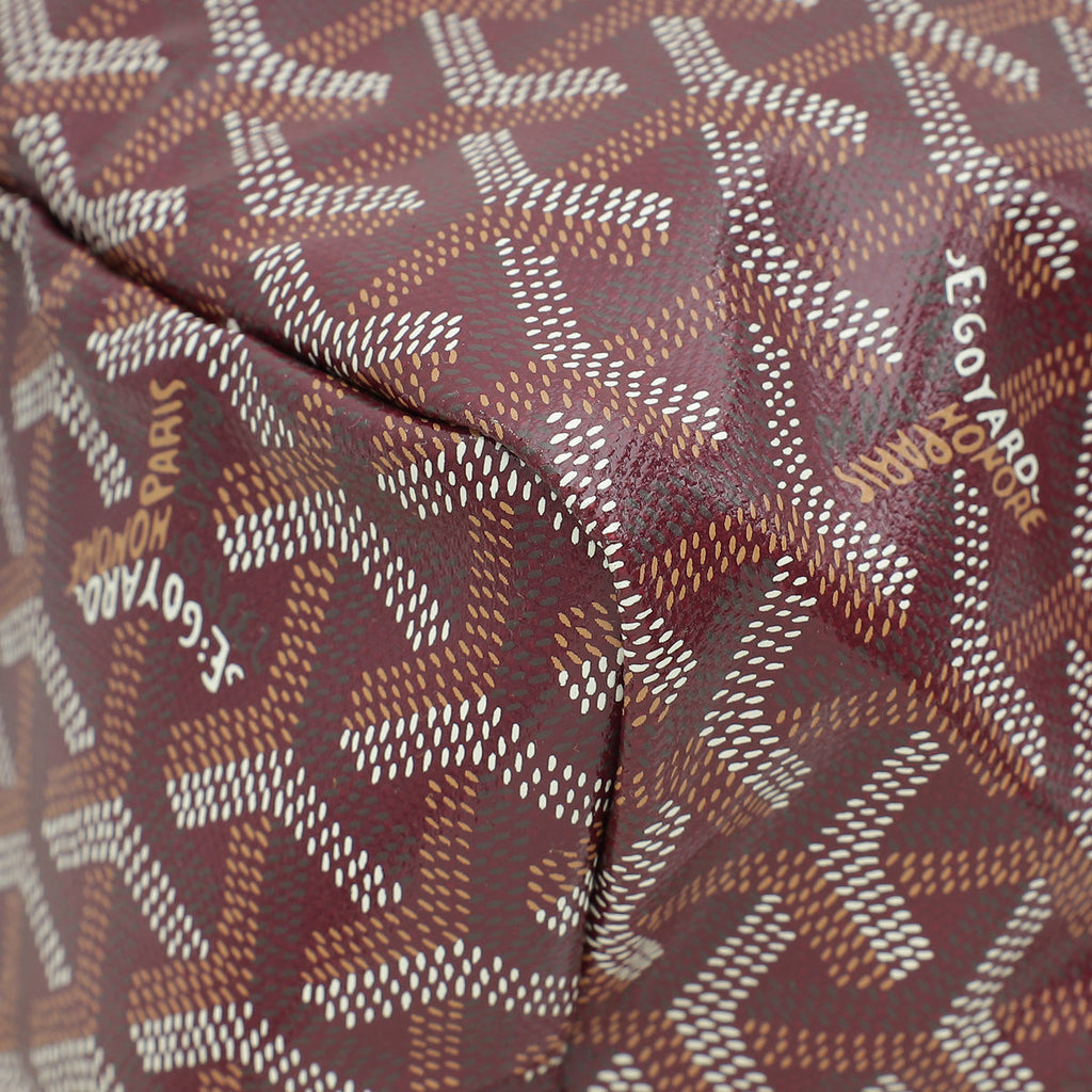 Goyard Burgundy Goyardine Saint Louis PM Bag