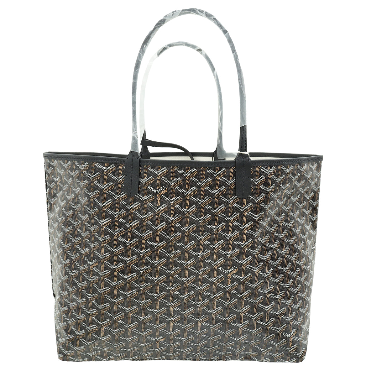 Goyard Black Goyardine Saint Louis PM Bag