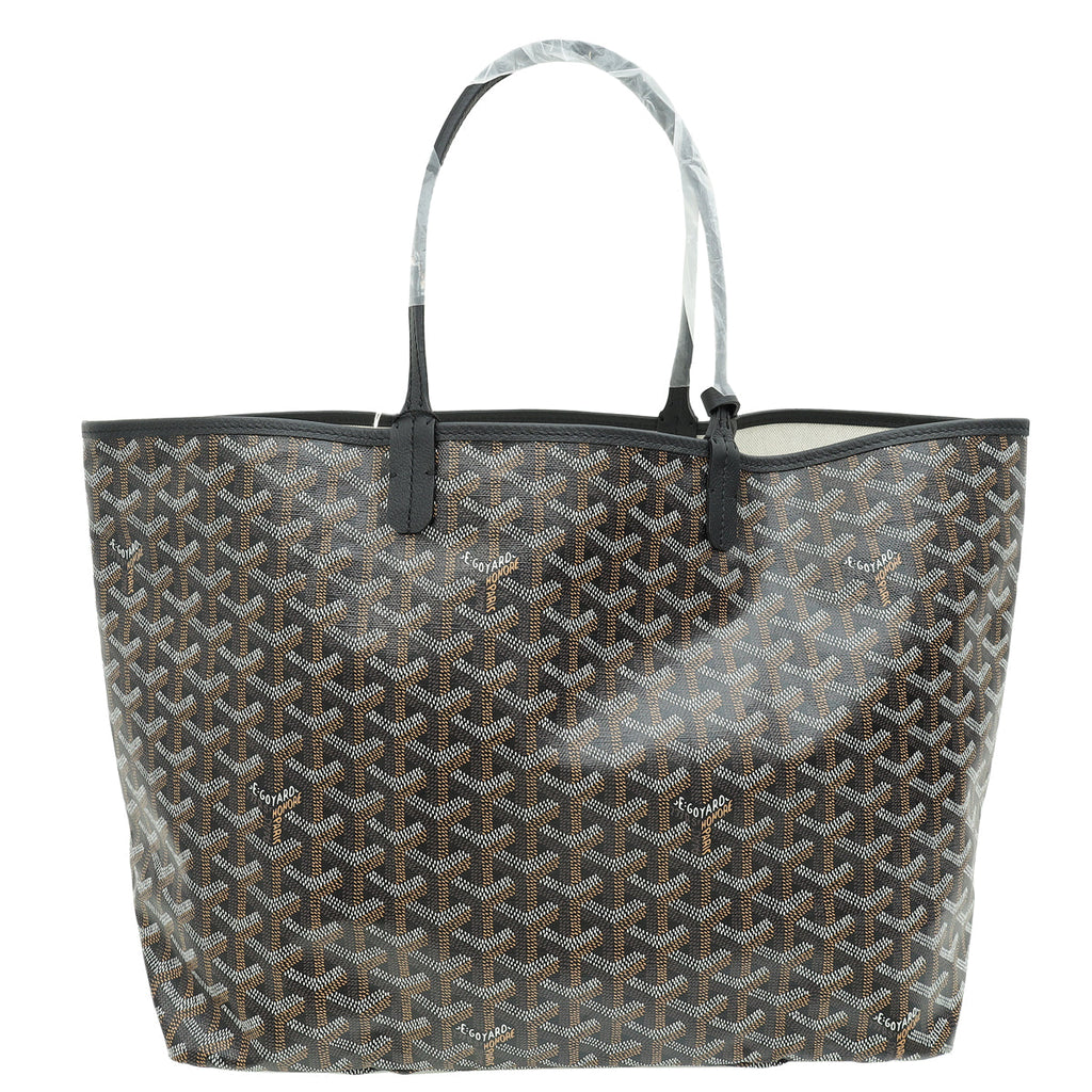 Goyard Black Goyardine Saint Louis PM Bag