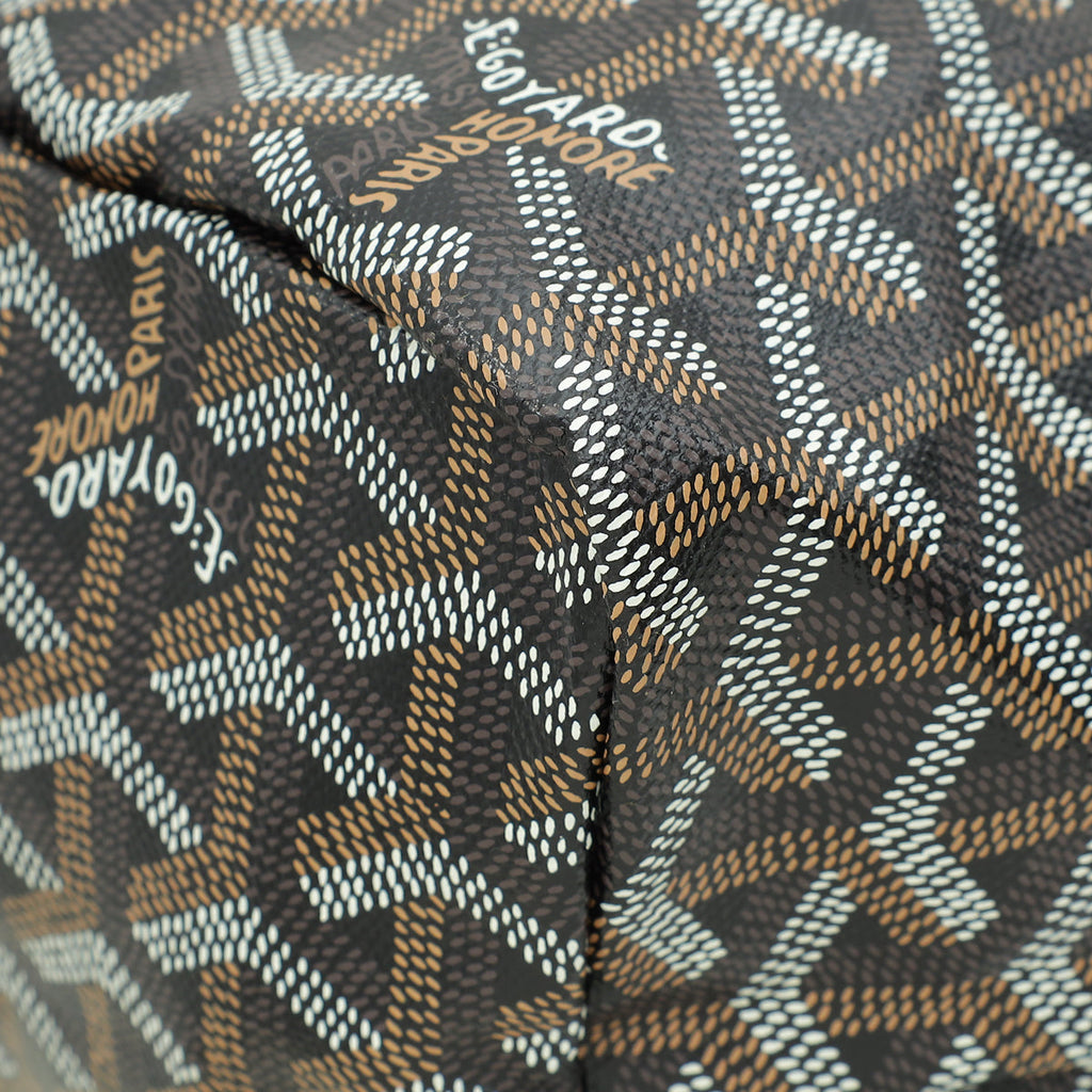 Goyard Black Goyardine Saint Louis PM Bag