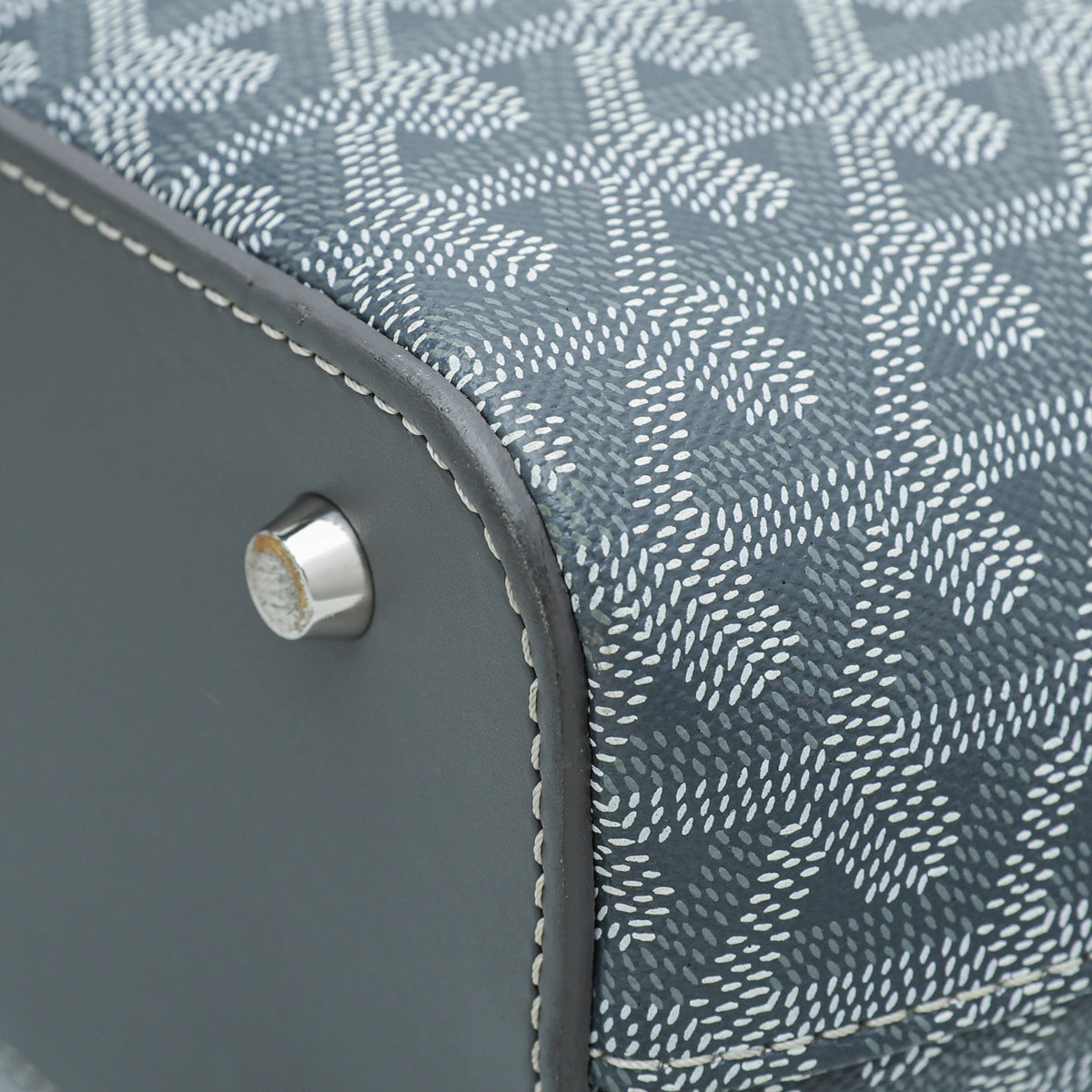 Goyard Grey Goyardine Okinawa PM Bag