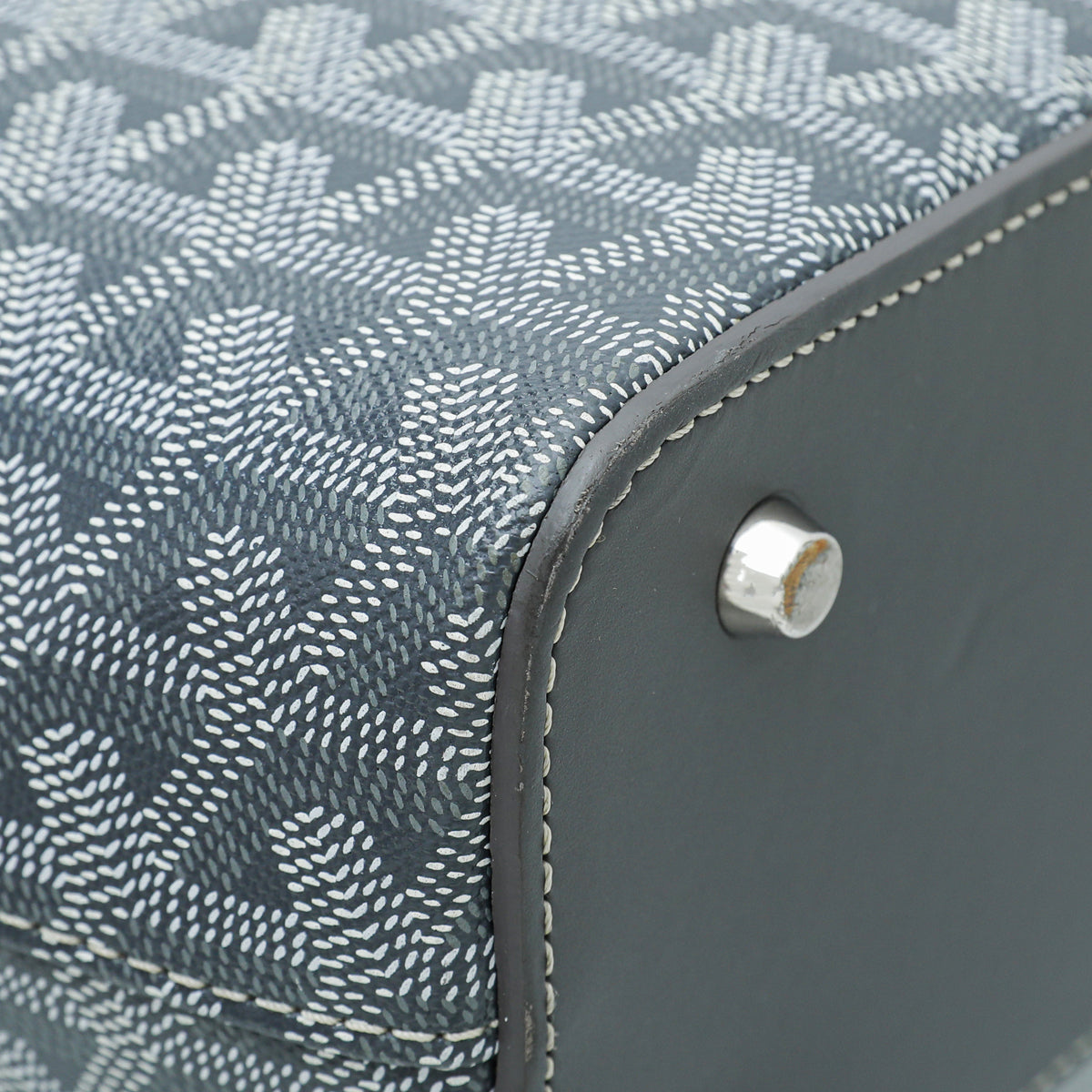 Goyard Grey Goyardine Okinawa PM Bag