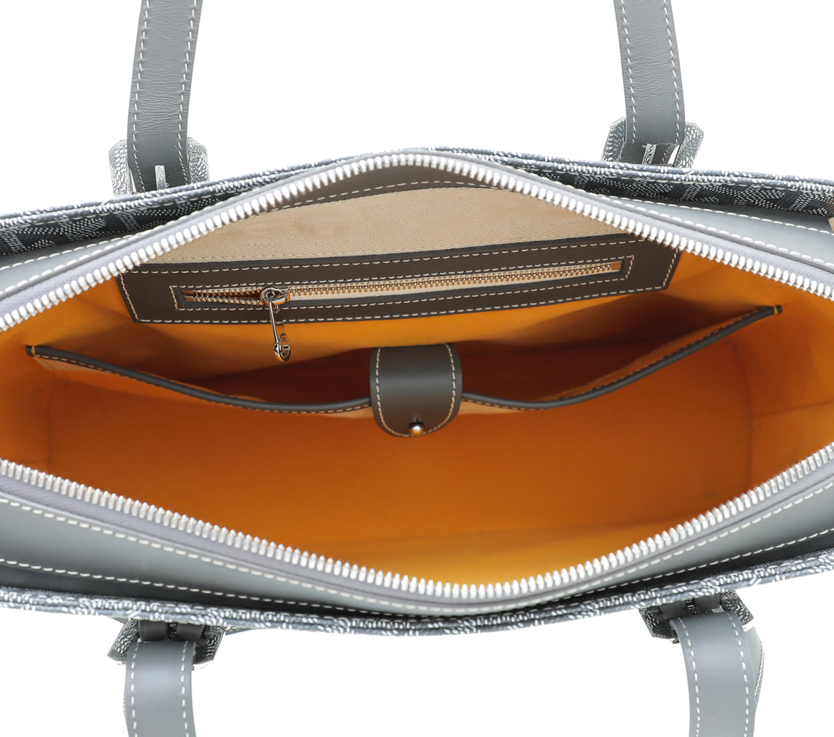 Goyard Grey Goyardine Okinawa PM Bag